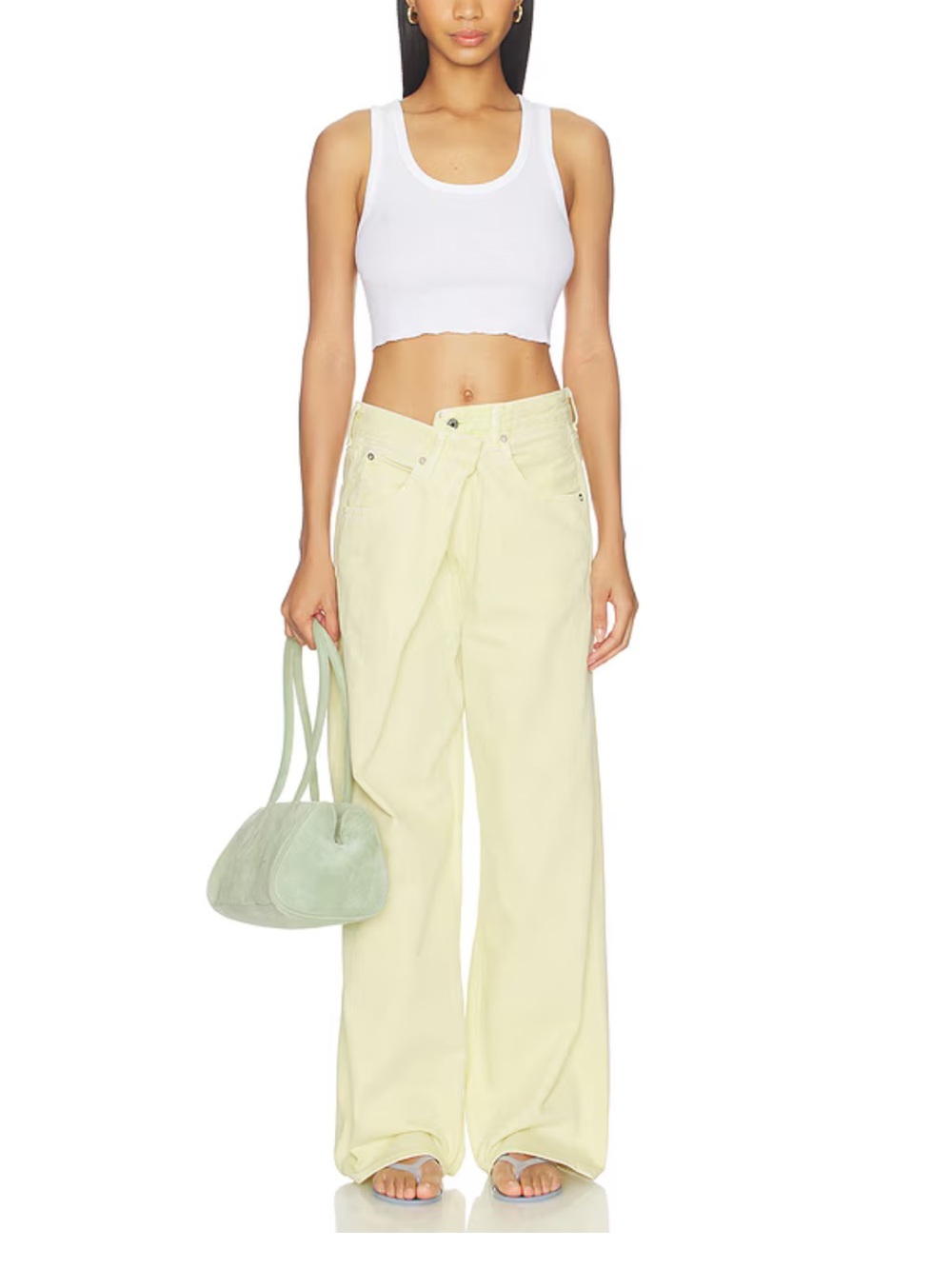 Agolde Vana Jeans in Lemon Zest